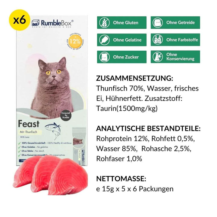 XXL Sparbox Schleckies Thunfisch 30x15g - RumbleBox
