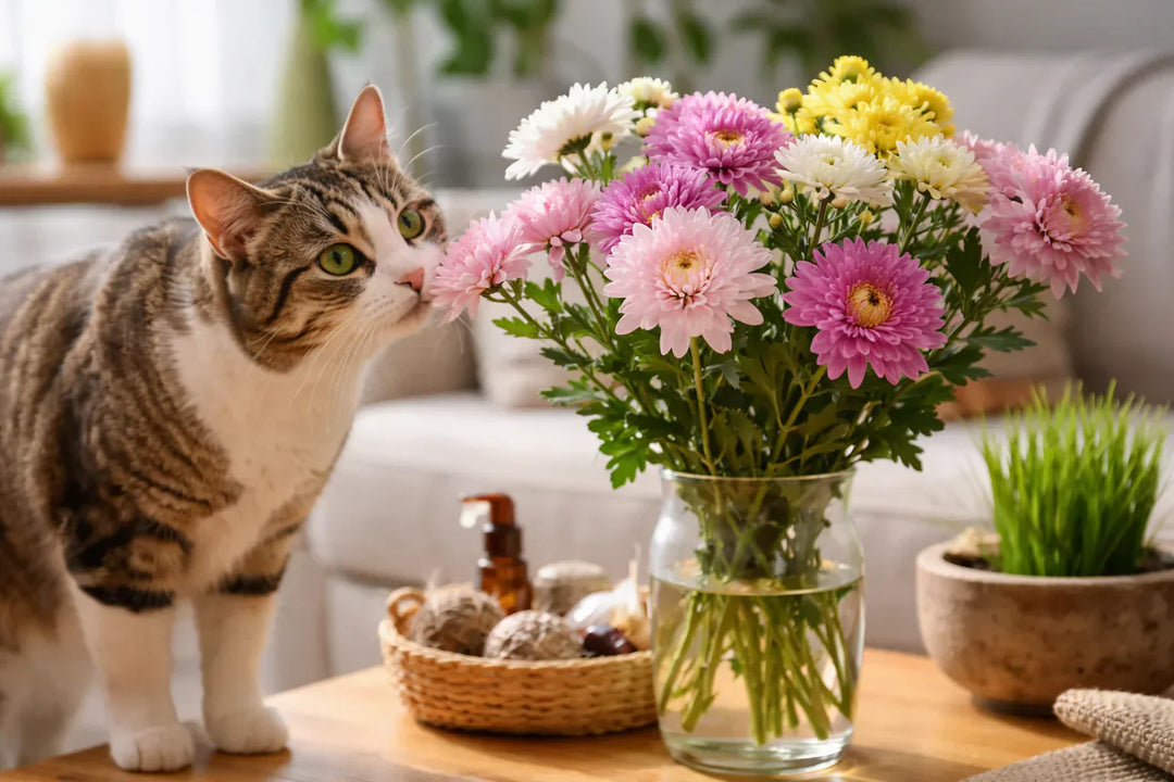 Chrysanthemen giftig für Katzen: Symptome, Erste Hilfe & sichere Alternativen