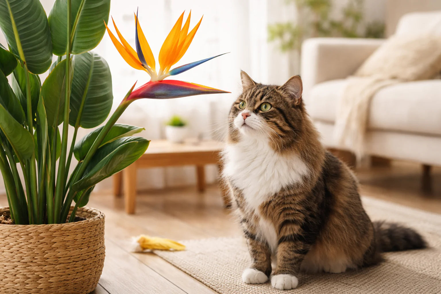 Strelitzie giftig für Katzen? Was Katzenhalter wirklich wissen müssen