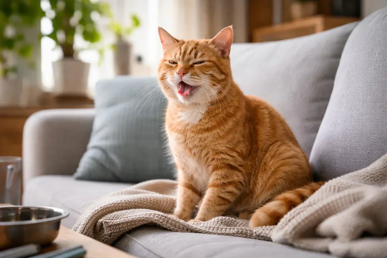 Können Katzen Schluckauf haben? Ursachen, Hilfe & wann du zum Tierarzt solltest