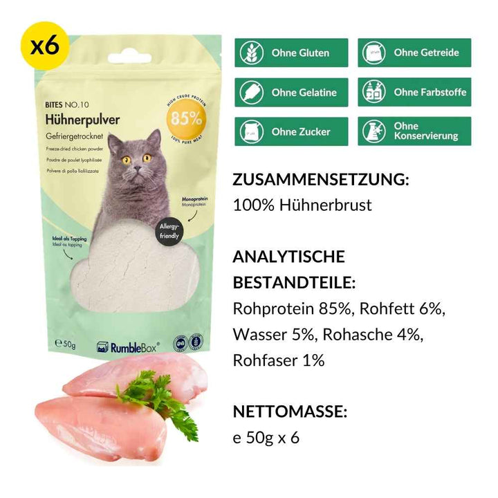 XXL Sparbox Hühnerpulver 6x50g