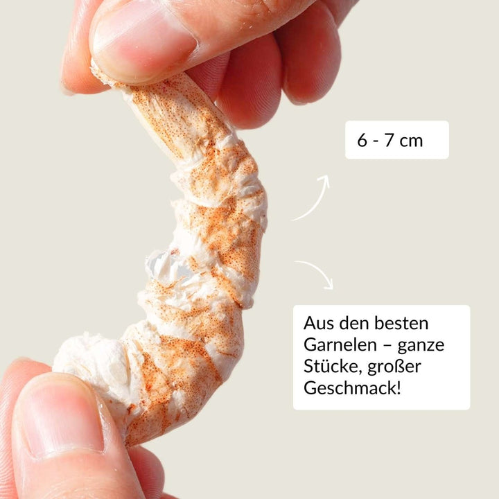 Gefrietrockenete_Katzensnacks_RumbleBox_riesengarnele_Knusperkeit